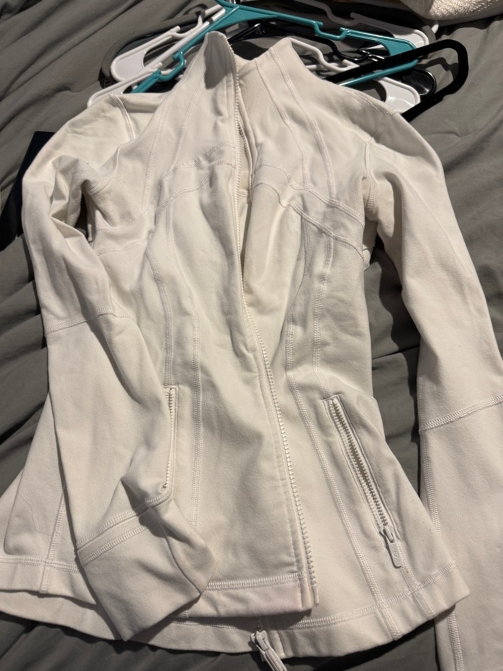 lululemon athletica Cream Zip-Up Utility Jacket
